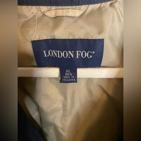 Men’s London Fog Lightweight Tan/Blue Jacket Size XL - Picture 7 of 8
